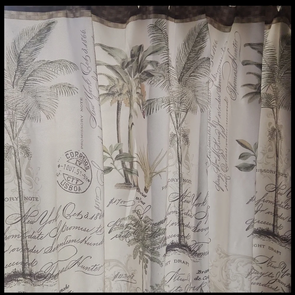 Avanti Colony Palm Tree Shower Curtain